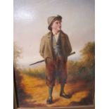 W J CRAMPTON ENGLISH SCHOOL 20TH CENTURY
Figure on a Path
Oil on Board
Signed