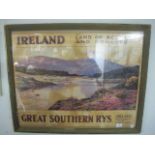 ADVERTISING PRINT for Great Southern Railway's, Ballinahinch Co.