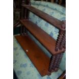 MAHOGANY HANGING SHELVES