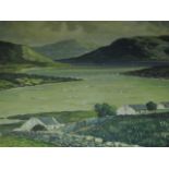 20TH CENTURY
Mountain Lake Scene with Cottages
Oil on Canvas
60cm x 61cm