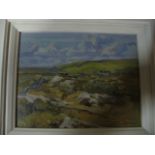 DIARMUID LARKIN ANCA 1918-1999 IRISH SCHOOL
Mountain Landscape with Cottage
Oil on Board
Signed