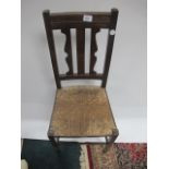 A PAIR OF OAK BEDROOM CHAIRS c.