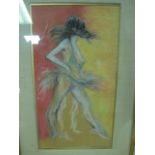 DONAL O'SULLIVAN
Ballet Dancer
Charcoal Drawing 
Signed Lower Right
66cm x 42cm