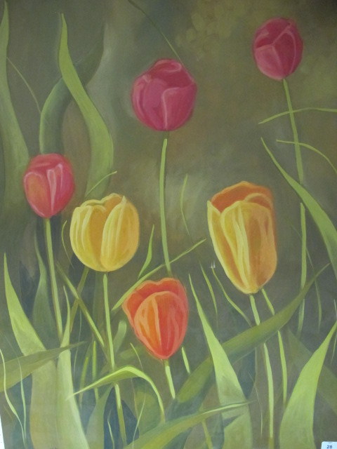 TRISKELL
Still Life Tulips
Oil on Canvas
Signed Lower Left
90cm x 70cm