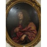 ENGLISH SCHOOL 19TH CENTURY
Portrait of a Gentleman with a Cloak ??
Oil on Canvas
In Ornate Gilt