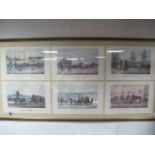 BIANCONIS
Coaching Scenes
Coloured Prints
A Set of Six in Framed Ebonised and Parcel Gilt