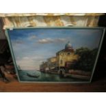 20TH CENTURY
Venetian Scene Figure in a Gondola
Oil on Canvas
92cm x 120cm