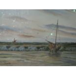 DAVID ANTHONY OVEREND IRISH SCHOOL 20TH CENTURY
On the Sand Bar
Oil on Canvas
34cm x 44cm