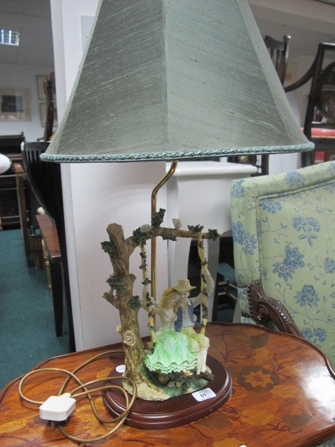 THREE FIGURAL TABLE LAMPS