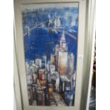 NEW YORK
A Collage
Mixed Media on Board
97cm x 46cm