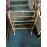 A PINE FIVE BAR TOWEL RACK 22cm (h) x 59cm (w) x 20cm (d)