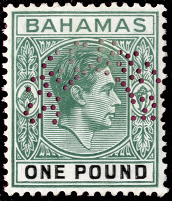 Bahamas. 1938-46 set of fourteen perforated SPECIMEN Type D20 or D21, fine mint, ex Abaco. SG 149s-