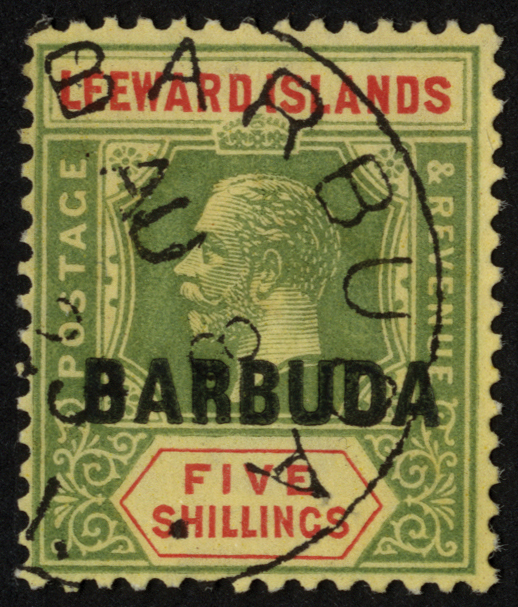 Barbuda. 1922 set of eleven with a couple of low value shades, fine used. SG 1-11 (£395)