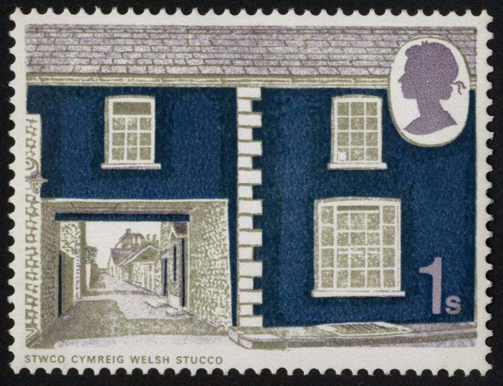 Great Britain. 1970 1/- Rural Architecture unmounted mint, new blue omitted. SG 817a (£140)