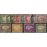 Aden. 1937 Dhow set of twelve, used, mostly fine with a few irregular perfs noted. SG 1-12 (£750)/CW