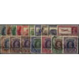 Bahrain. 1938-41 set of sixteen, good/fine used. SG 20-37 (£425)/CW 1-16