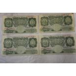 Bank of England (4) Beale £1 notes, H48C, J03J, J85C & T36B