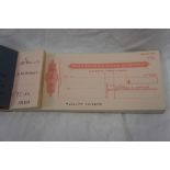 Isle of Man Bank Limited Laxey, Isle of Man - part cheque book for and on behalf of Maxwell C.