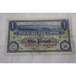 Isle of Man Bank Limited, Douglas, £1 note dated 29th November 1954, signed by J.N. Ronan & R.H.