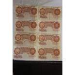 Bank of England (8) Beale, 10 shilling notes brown, H162, H362, H682, J132, J812, K632, L432 & L602