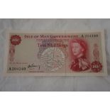 Isle of Man Government, 10 shilling note signed by Lieut. Governor R.H. Garvey, No. A204240