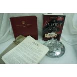 Steinway chrome ashtray, diary and Steinway & Sons inter-office memorandums on the subjects of