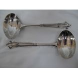 Pair of good quality, late Victorian sauce ladles, London 1900, 6 ozt. Maker G&S. Co. Ltd.