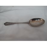 Queen Anne silver trefid spoon engraved A*E, London 1704, maker Henry Green