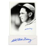 Baseball Legend William ''Bill'' Harold Terry Signs ''WH/Bill Terry'' to a 8'' x 10'' Glossy