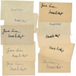 Excellent Collection of 10 Autographs From 1920's Baseball Legend Waite Hoyt Collection of 10