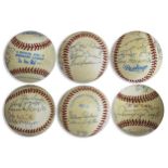 1934-35 Detroit Tigers Signed Baseball -- Team Won Back to Back Pennants Those Years & Won The World