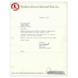 Stan Musial Typed Letter Signed on St. Louis Cardinals Stationery Stan Musial typed letter signed on