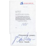 Hall of Famer Bill Veeck Typed Letter Signed -- ''...I was glad to hear that you enjoyed reading '