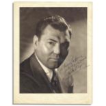 Jack Dempsey Signed 8'' x 10'' Photo Jack Dempsey photo signed. Bust portrait of Dempsey bears his