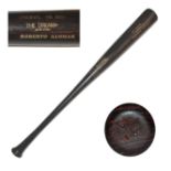 Hall of Famer Roberto Alomar Game-Used Bat Roberto Alomar game-used bat. Dark finish wooden bat