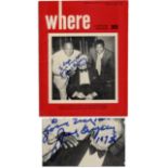 Jack Dempsey Signs His Photo on a Travel Magazine Cover Jack Dempsey signed cover of the New York