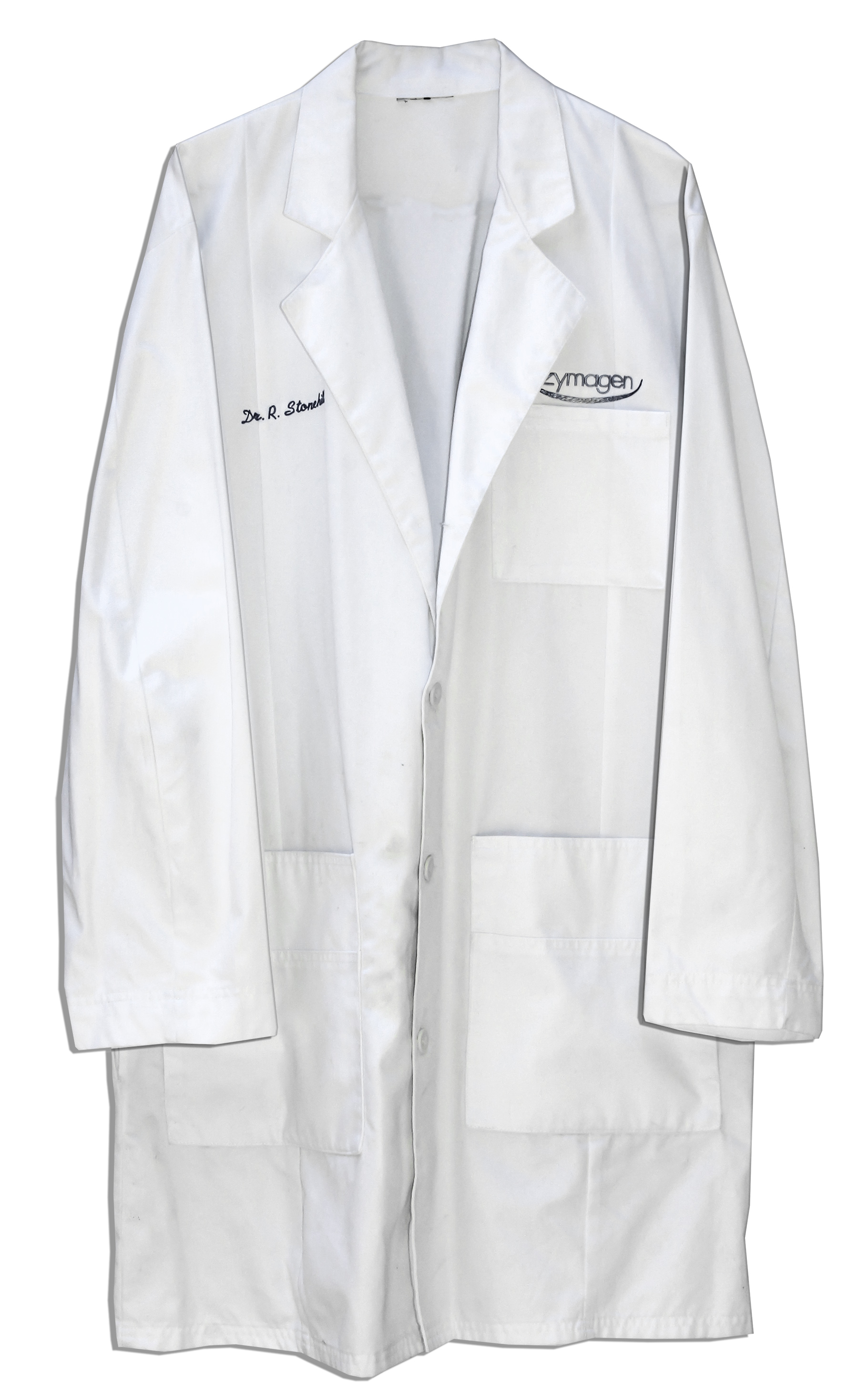 Harrison Ford screen-worn lab coat from medical drama ''Extraordinary Measures''. Ford stars as - Image 5 of 5