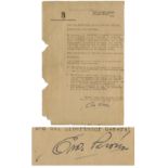 Eva Peron typed circular signed, dated 20 July 1950 from Buenos Aires on Women's Peronist Party