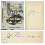 First edition of ''Main Street Merchant - The J.C. Penney Story'', signed by J.C. Penney in 1948.