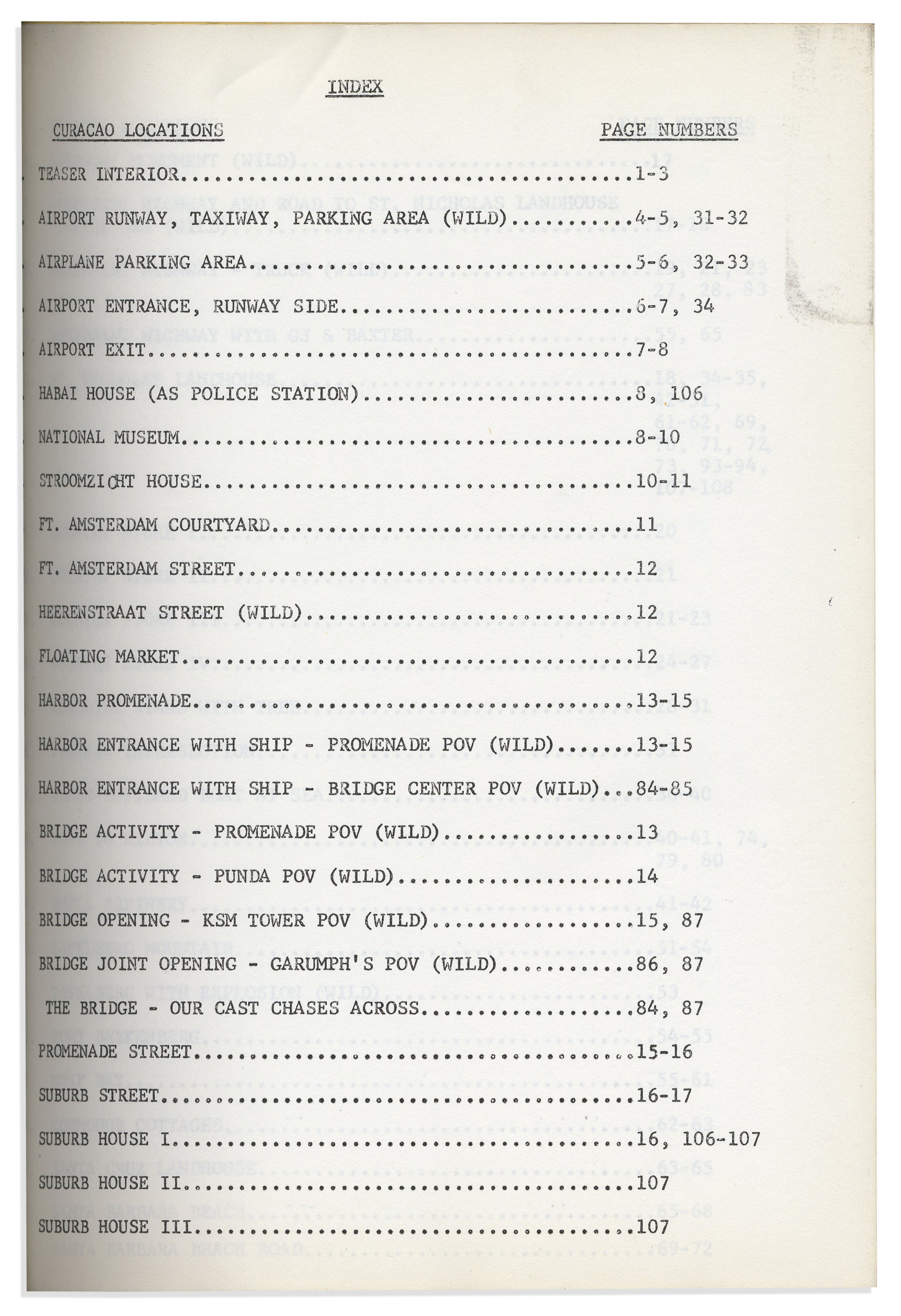 Bob Keeshan's own script for the special, ''Captain Kangaroo's Curacao Caper'' or ''The Missing - Image 2 of 5