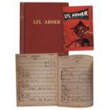Incredible bound collection of original handwritten music from ''Li'l Abner'', the Broadway