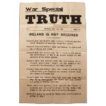 Broadside from early in the Irish Civil War published by the Free State side.  After the