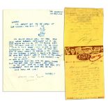 Robert Crumb autograph letter signed to Woody Gelman, ''Nostalgia Press'' comic publisher and fellow