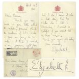 Royalty Queen Elizabeth II Autograph Letter Signed From 1960 -- ''â€¦The last reunion was such fun