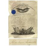 Presidential & Political Memorabilia & Autographs Abraham Lincoln Military Document Signed From 1862