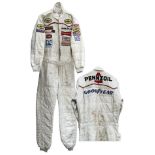 Auto Racing Memorabilia 3-Time Indy 500 Winner Johnny Rutherford Worn Racing Suit White racing