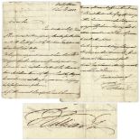 Royalty King William IV Autograph Letter Signed -- ''â€¦as for this rascal Bonaparte, I wish he