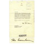 Presidential & Political Memorabilia & Autographs Dwight Eisenhower Typed Letter Uniquely Signed ''