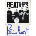 Rock n Roll & Pop Music Beatles Poster Signed by Original Drummer, Pete Best -- Who Was Replaced
