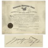 Presidential & Political Memorabilia & Autographs William H. Taft Document Signed as President